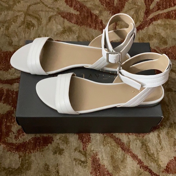 Ann Taylor Shoes - Ann Taylor - Farrah Leather Flat Sandal